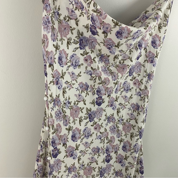Shein Purple Floral Sheath Dress - Picture 3 of 9